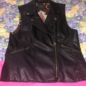 Leather vest